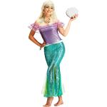 Lila Buttinette Meerjungfrau-Kostüme mit Volants für Damen Größe M 