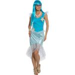 Türkise Buttinette Meerjungfrau-Kostüme mit Pailletten 