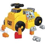 Mega Bloks Cat Rutschfahrzeug "Build'n Play Ride-On", 3-in-1, gelb