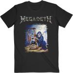 Megadeth 'Countdown Hourglass' (Schwarz) T-Shirt - NEU & OFFIZIELL