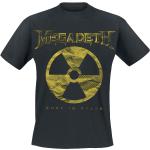 Megadeth T-Shirt - Large Rip Nuclear Logo - S bis XXL - für Männer - Größe XL - schwarz - Lizenziertes Merchandise