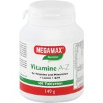 Megamax B.V. MEGAMAX Vitamine A-Z+Q10+Lutein Tabletten 100 St