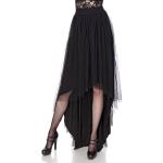Schwarze Gothic Festliche Röcke aus Jersey für Damen Größe 3 XL 