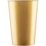 Goldene Mank Wassergläser aus Kunststoff 10-teilig 