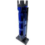 Meiho Rod Stand BM 250 Blue/Black No Srew 5x5,4x28cm - Rutenhalter für Angelboxen, Rutenständer für Tackleboxen, Rutenhalterung für Köderboxen