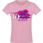 Pinke Kinder T-Shirts mit Einhornmotiv für Mädchen Größe 152 