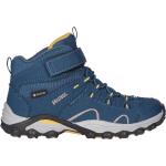 Blaue Gore Tex Trekkingschuhe & Trekkingstiefel mit Klettverschluss für Kinder Größe 26 
