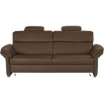 Braune Federkern Sofas aus Leder mit Relaxfunktion Breite 200-250cm, Höhe 50-100cm, Tiefe 50-100cm 