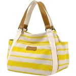 Gelbe Elegante Kleine Handtaschen mit Reißverschluss aus Leder für Damen 