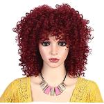 Rote Afro-Perücken für Damen Einheitsgröße 