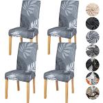 Reduzierte Graue Moderne Stuhlhussen aus Polyester 4-teilig 