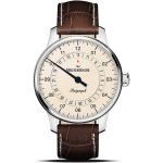 Reduzierte Braune MeisterSinger Perigraph Uhrenarmbänder aus Kalbsleder 