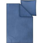 MELA Bio-Bettwäsche "MAJULI" aus Perkal, 2-tlg., 135 x 200/80 x 80 cm, blau