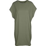 Grüne Bio Mini Shirtkleider für Damen Größe L 