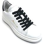 Meline Art. BI274 Damen-Sneaker weiß und schwarz a