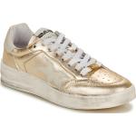 Goldene Méliné Low Sneaker aus Leder für Damen Größe 37 