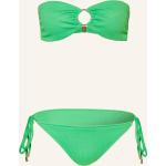 Grüne Melissa Odabash Bandeau-Bikinis aus Polyester ohne Bügel für Damen Größe XS 