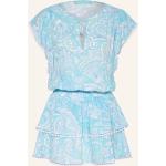 Hellblaue Melissa Odabash Tunika-Blusen Gesmokte aus Viskose für Damen Größe S 