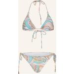 Hellblaue Melissa Odabash Triangel-Bikinis aus Polyamid ohne Bügel für Damen Größe M für den für den Winter 