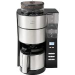 Reduzierte Schwarze Moderne Melitta AromaFresh Filterkaffeemaschinen aus Edelstahl mit Kaffeemühle 