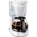 Melitta Easy - Filterkaffeemaschine - mit Glaskanne - Tropfstopp - 10 Tassen - Weiß (1023-01)