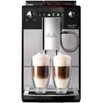 Reduzierte Silberne Moderne Melitta Kaffeevollautomaten aus Chrom mit Kaffeemühle 