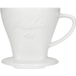 Weiße Melitta Pour Over Kaffeebereiter aus Keramik 