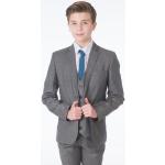 Graue Elegante Kinderanzüge & festliche Hosenanzüge für Kinder aus Polyester für Jungen Größe 146 