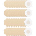 Nudefarbene Bio Pasties & Brust-Tapes aus Satin für Damen Einheitsgröße 