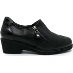 Schwarze Elegante Melluso Ankle Boots & Klassische Stiefeletten mit Reißverschluss aus Leder für Damen Größe 39 