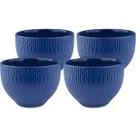 Blaue Moderne Kaffeetassen-Sets 200 ml matt aus Keramik ohne Henkel 4-teilig 