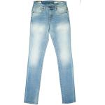 Blaue MELTIN POT Misfits Skinny Jeans aus Baumwollmischung für Damen Weite 28, Länge 34 