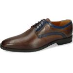 Graue Business Melvin & Hamilton Alex Derby Schuhe mit Schnürsenkel aus Leder für Herren Größe 44 mit Absatzhöhe bis 3cm für den für den Herbst 