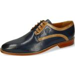 Blaue Business Melvin & Hamilton Alex Derby Schuhe mit Schnürsenkel aus Leder für Herren Größe 46 für den für den Sommer 
