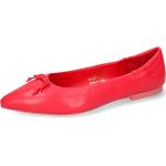 Rote Elegante Melvin & Hamilton Damenballerinas aus Leder leicht Größe 39 mit Absatzhöhe bis 3cm für den für den Sommer 