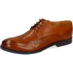 Braune Business Melvin & Hamilton Amelie 3 Derby Schuhe mit Schnürsenkel aus Leder für Damen Größe 42 mit Absatzhöhe bis 3cm für den für den Herbst 
