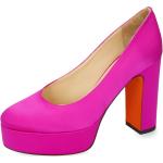 Pinke Melvin & Hamilton High Heels & Stiletto-Pumps aus Satin für Damen Größe 40 mit Absatzhöhe über 9cm 