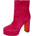 Fuchsiafarbene Melvin & Hamilton High Heel Stiefeletten & High Heel Boots für Damen Größe 40 mit Absatzhöhe über 9cm 