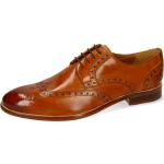 Reduzierte Braune Business Melvin & Hamilton Derby Schuhe mit Schnürsenkel aus Leder für Herren Größe 47 mit Absatzhöhe bis 3cm für den für den Sommer 
