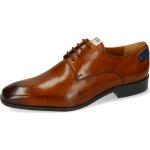 Reduzierte Braune Business Melvin & Hamilton Derby Schuhe mit Schnürsenkel aus Leder für Herren Größe 46 mit Absatzhöhe bis 3cm für den für den Herbst 