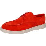 Rote Business Melvin & Hamilton Derby Schuhe mit Schnürsenkel aus Leder für Herren Größe 46 mit Absatzhöhe bis 3cm für den für den Sommer 