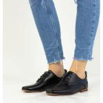 Reduzierte Schwarze Business Melvin & Hamilton Derby Schuhe mit Schnürsenkel aus Leder für Damen Größe 41 mit Absatzhöhe bis 3cm für den für den Frühling 