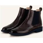 Dunkelblaue Melvin & Hamilton Blockabsatz Chelsea-Boots aus Leder für Damen Größe 38 