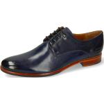 Blaue Business Melvin & Hamilton Derby Schuhe mit Schnürsenkel aus Leder für Herren Größe 46 für den für den Sommer 