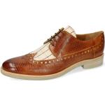 Hellbraune Business Melvin & Hamilton Derby Schuhe mit Schnürsenkel aus Leder für Herren Größe 44 mit Absatzhöhe bis 3cm für den für den Sommer 