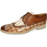 Reduzierte Hellbraune Business Melvin & Hamilton Derby Schuhe mit Schnürsenkel aus Leder für Herren Größe 45 mit Absatzhöhe bis 3cm für den für den Sommer 