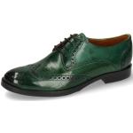 Grüne Business Melvin & Hamilton Amelie 3 Runde Derby Schuhe mit Schnürsenkel in Schmalweite aus Kalbsleder für Damen Größe 40 