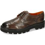 Graue Business Melvin & Hamilton Jenny Derby Schuhe mit Schnürsenkel aus Leder für Damen Größe 37 