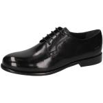 Schwarze Business Melvin & Hamilton Runde Derby Schuhe mit Schnürsenkel aus Leder für Damen Größe 39 