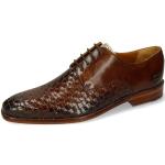 Reduzierte Braune Business Melvin & Hamilton Dylan Derby Schuhe mit Schnürsenkel für Herren Größe 43 